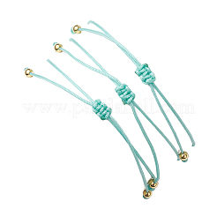 3個 3スタイルの宝石編みビーズブレスレット  真鍮のビーズで  チップ  内径：2-7/8インチ（7.3cm）  1個/スタイル&nbsp;BJEW-JB11146-03