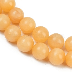 天然石トパーズ翡翠ビーズ連売り  ラウンド  16mm  穴：1.4mm  約25個/連  15.75''（40センチメートル）&nbsp;G-F792-C05-04