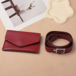 1 Set Rectangle PU Leather Waist Belt Pouches&nbsp;AJEW-CL0005-51C
