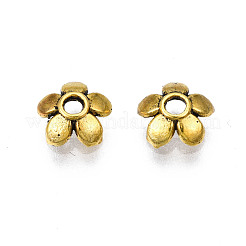 Tibetan Style Alloy Bead Caps&nbsp;TIBEB-S039-017AG-RS