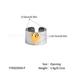 Stainless Steel Cuff Open Rings for Women&nbsp;NM1818-2