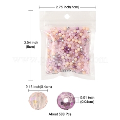 500Pcs Electroplat Opaque Glass Beads&nbsp;EGLA-YW0001-39B