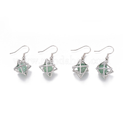 Natural Mixed Gemstone Dangle Earrings&nbsp;EJEW-K080-A