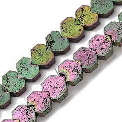 Electroplated Natural Lava Rock Beads Strands&nbsp;G-K388-04A-01