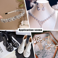 64Pcs 4 Style Glass Rhinestone Cabochons&nbsp;RGLA-FG0001-11A