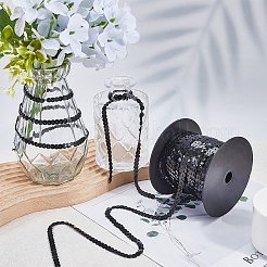 2ロール2色のプラスチック製スパンコールビーズ  スパンコールビーズ  装飾アクセサリー  フラットラウンド  ミックスカラー  6mm  1ロール/カラー&nbsp;FIND-CY0001-12B