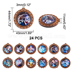 Glass Pendants&nbsp;WOOD-NB0001-63B