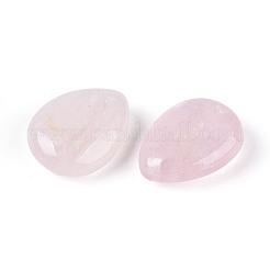 天然石ローズクォーツペンダント  ティアドロップチャーム  23~23.5x17.5~18x8.5~9.5mm  穴：0.9~1mm&nbsp;G-T143-18A-03
