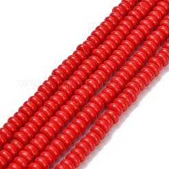 Synthetic Turquoise Beads Strands&nbsp;G-L635-A10-4x2mm-02