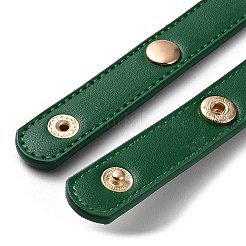 Puレザーバッグハンドル  鉄のスナップボタン付き  グリーン  62x1.95x0.6cm&nbsp;DIY-B067-01G-02