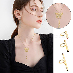 12Pcs 3 Styles Brass Tube Bails&nbsp;DIY-FH0007-67G