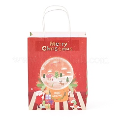 Christmas Theme Kraft Paper Bags&nbsp;ABAG-H104-D03