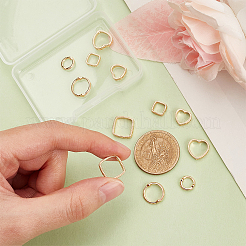 12Pcs 6 Style Brass Bead Frames&nbsp;KK-BC0012-93