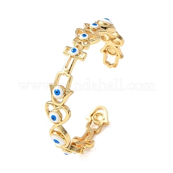 Brass Cuff Bangles for Women&nbsp;BJEW-C140-34G