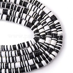 Handmade Polymer Clay Beads Strands&nbsp;CLAY-R089-6mm-T02B-02