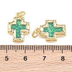 Brass Micro Pave Clear Cubic Zirconia Pendants&nbsp;CU-CBA7E9C-08D-G
