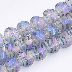 Electroplate Glass Beads Strands&nbsp;EGLA-T018-01