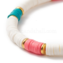 4Pcs 4 Style Handmade Polymer Clay Heishi Stretch Bracelets Set&nbsp;BJEW-TA00237