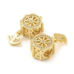 Rack Plated Brass with Cubic Zirconia Pendant&nbsp;KK-P270-15G