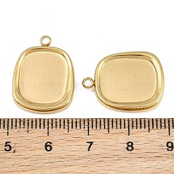 304 Stainless Steel Pendant Cabochon Settings&nbsp;SA-CBACA10-03G