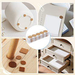 自己接着コルクシート  ラウンド  100x20x1.5mm  ラウンド：直径20mm  5pcs /シート&nbsp;DIY-WH0816-097B