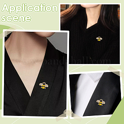Bee Enamel Pins&nbsp;JEWB-WH0030-105A