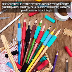 50Pcs 5 Colors Sponge Pencil Grips&nbsp;AJEW-FH0005-49