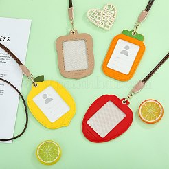 PU Leather ID Card Badge Holder&nbsp;DIY-SZ0010-62A