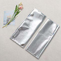 PUレザー指なし手袋  女性用コスチュームコスプレ用メタリックグローブ  銀  230x100x0.8mm&nbsp;AJEW-WH20018-116B