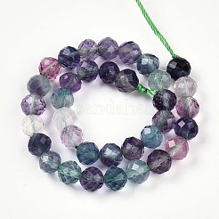 Natural Rainbow Fluorite Beads Strands&nbsp;G-S345-6mm-29
