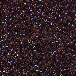 MIYUKIデリカビーズ  シリンダー  日本製シードビーズ  11/0  （db0061)パープルライニングライトトパーズ光沢  1.3x1.6mm  穴：0.8mm  約2000PCS /ボトル  10 G /ボトル&nbsp;SEED-JP0008-DB0061
