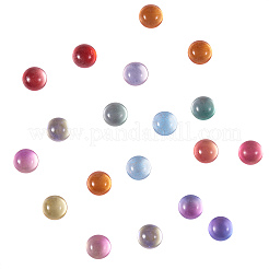 チェコガラスカボション  半円/ドーム  ミックスカラー  10x5.5mm  10色  20個/カラー  200個/箱&nbsp;GLAA-CJ0001-14