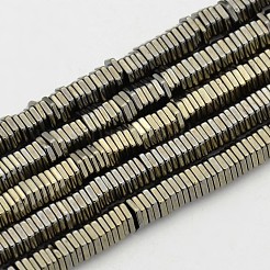Hexagon Non-magnetic Synthetic Hematite Beads Strands&nbsp;G-D617-16B