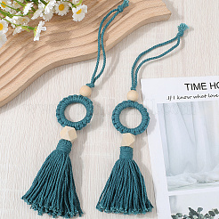 Cotton Woven Pendant Decorations&nbsp;AJEW-WH20054-012A