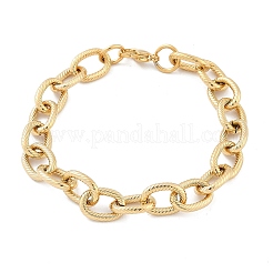 304 Stainless Steel Cable Chain Bracelets for Women Men&nbsp;BJEW-F488-34G