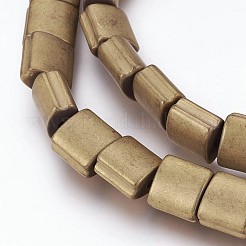 Electroplated Non-magnetic Synthetic Hematite Beads Strands&nbsp;G-P392-U09