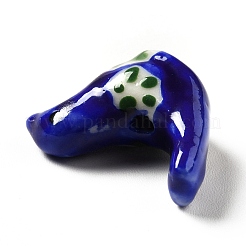 Handmade Printed Porcelain Beads&nbsp;PORC-F005-04D