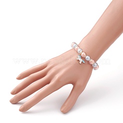 Transparent Acrylic Bead in Bead Stretch Bracelet Sets for Kids&nbsp;BJEW-JB06509