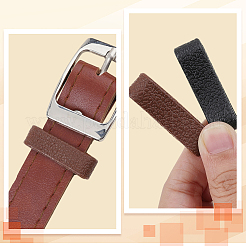 40個 2色 TPUループキーパー  男性用ベルトバックル  長方形  ミックスカラー  43x12x9.5mm  20個/カラー&nbsp;FIND-CL0001-55
