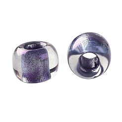 TOHOラウンドシードビーズ  日本製シードビーズ  （265)内側カラーabクリスタル/メタリックパープル裏地  11/0  2.2mm  穴：0.8mm  約1110PCS /ボトル  10 G /ボトル&nbsp;SEED-JPTR11-0265