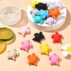 24個 12色 タートル 食品グレード 環境に優しいシリコンフォーカルビーズ  ミックスカラー  33x29x13mm  穴：2mm  2個/カラー&nbsp;SIL-CJ0001-72