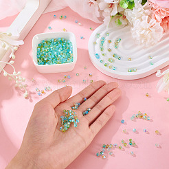 390Pcs 3 Colors Transparent Colours Glass Seed Beads&nbsp;GLAA-TA0003-76A