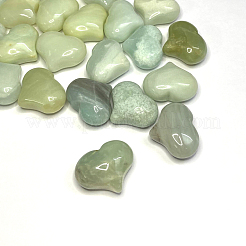Natural Flower Amazonite Heart Palm Stone&nbsp;G-F659-A10