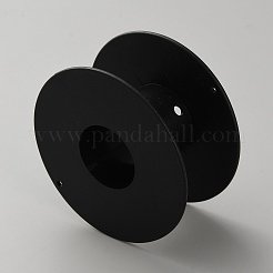 ABSプラスチック製空ワイヤースプール  スレッドボビン  ブラック  6.9x3.4cm&nbsp;TOOL-WH20013-04