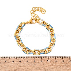 304 Stainless Steel Cable Chain Bracelets for Women&nbsp;BJEW-S162-03G