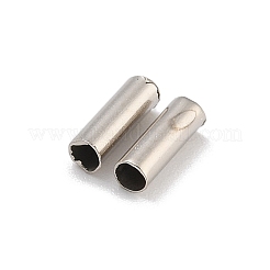 真鍮製チューブビーズ  カドミウムフリー＆鉛フリー  プラチナ  5.7x2mm  穴：1.6mm&nbsp;KK-B120-03C-P