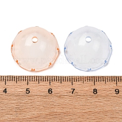 透明なアクリルビーズキャップ  半円  ミックスカラー  22x13mm  穴：2.2mm  内径：18mm  約416個/500g&nbsp;MACR-L015-11