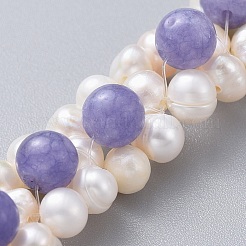 Natural Quartz(Dyed) Beads Bracelets&nbsp;BJEW-JB04604-05