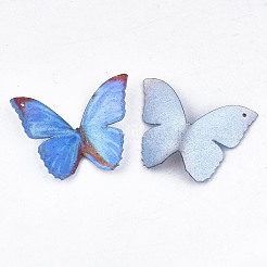 アクリルパーツ  3dプリント  蝶  空色  31x23x1mm  穴：1.2mm&nbsp;X-KY-I007-44