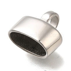 304ステンレススチールコードエンド  ステンレス鋼色  14x15.5x8.5mm  穴：5mm  内径：13.5x6.5mm&nbsp;STAS-L284-48P